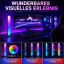 LED-Lichtleiste, RGB-Lichtleiste mit App und Fernbedienung, Musiksynchronisation, Timer, intelligente USB-Stromversorgung, Stimmungsbeleuchtung, 25 cm image 5