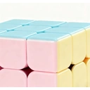 Speed Cube 3 x 3 Casse-tête couleurs pastel en ABS - 5,5 cm image 2