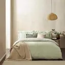 Yard Fitted Sheet Hebden Stripe 100% Cotton Forest Green King image 2