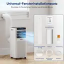 【Sommer-Aktion】Humhold 9000 BTU Tragbarer Klimaventilator, 2,6 kW 3-in-1 Klimaanlage für Räume bis zu 30 m², mit Kühlen, Entfeuchten & Ventilator-Modus, Leiser Schlafmodus, 24-Stunden-Timer, Inklusive Fenster-Set image 6