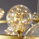 Homary Miglobe Gold 6-Light Glass Globe LED Chandelier with Adjustable Cable image 2