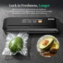 ATSHARK 5-In-1 Vacuum Sealer – High Pressure Touchscreen Design, Fast and Convenient, Includes 50 Vacuum Bags, Ideal for Home Food Preservation, Black, VS6621 image 5