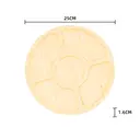 Zimatic Plateau à fromage, charcuterie et fruits en bambou avec ensemble de couteaux image 3