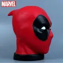 1pc Marvel Deadpool Head Piggy Bank Coin Bank Officially Licensed 3D PVC Figurine Money Box Savings Jar Collectible Desktop Organizer Home Decor Waterproof Shatterproof Hand Figurine Gift image 3