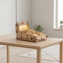 Robotime ROKR Puzzle 3D en bois, Jeu de flipper - 27,5 x 27,5 x 47,5 Cm - 1 Pièce, décoration à la maison, décoration d’étagère,Cadeaux artisanaux pour adultes et adolescents,Jouets éducatifs image 3