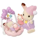 Sylvanian Families Le coucher des sœurs lapin chocolat image 0