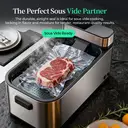 ATSHARK 5-In-1 Vacuum Sealer – High Pressure Touchscreen Design, Fast and Convenient, Includes 50 Vacuum Bags, Ideal for Home Food Preservation, Black, VS6621 image 6