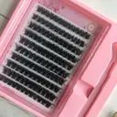 MeoMagic - Kit de faux cils prégommés avec pinces à épiler - 10 lignes - WM6 image 1