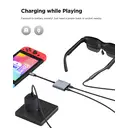 RayNeo USB-C to Glasses Charging Adapter, Charge and Play, Compatible with Switch 2, ROG Ally, PS4/5, Xbox, Mac Mini, Laptop, Support 100W PD Charging and 4K@60Hz Compatible image 2