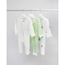 Mama Bamboo Babygrow 6-9 Months White Bamboo Print image 2