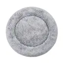 SONGMICS Panier pour chien en peluche en forme d’anneau avec housse amovible lavable gris clair - 140 x 20 cm image 0