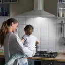 DeLonghi KA190 SS 60cm Chimney Cooker Hood, Ducted OR Recirculation image 2