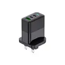 PAVAREAL K127CTC British standard GaN A+C+C PD65W charger set (dual flash charging) black image 0