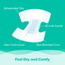 SUNKISS TrustPlus Adult Diapers with Maximum Absorbency, Unisex Disposable Incontinence Briefs with Tabs for Men and Women, Odor Control, XLarge, 15 Count image 3