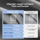 ochama x J.ZAO Parure de lit quatre pièces 120 g pour lit 1,8 m - Gris image 4