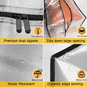 Lot de 4 Grands Sacs de Rangement avec Couvercle, Boîtes de Déménagement Transparentes avec Fermeture Éclair et Poignées pour Vêtements, Linge de Lit, Camping et Déménagement image 5