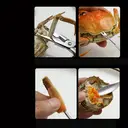 BJ Set d’ustensiles pour manger le crabe - 3 pièces (Casse-crabe et cuillère à crabe) image 8