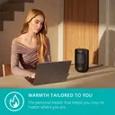 Duux Zone Personal Fan Heater – 1500W Ceramic, 60° Oscillation, 3 Heat Settings, Portable – Black, DXCH41UK image 1