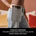 Morphy Richards HeatFlux 1.5kW Bedside Ceramic Fan Heater with Remote Control – Grey, 825051 image 2