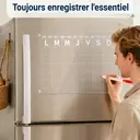 Alphynix Calendrier de réfrigérateur de cuisine, planificateur tableau blanc magnétique pour la maison et le bureau, marqueurs et chiffon inclus, idéal pour les rappels quotidiens et les rendez-vous, 1 pièce image 2