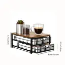 SRD Porte-capsules de café à 2 niveaux - Noir image 6