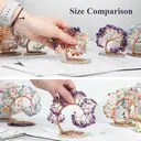 JU7CER Arbre de vie porte-bonheur courbé en cristal naturel rose image 5