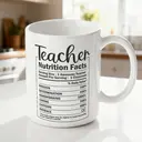 Alphynix 1 Cadeau d'appréciation enseignant 33cl, Tasse à boire Nutrition Facts professeur, meilleur cadeau merci pour enseignants, professeurs, mentors, fin d'année, cadeau de Noël,Le cadeau de la saint-valentin, cadeau d’anniversaire image 1