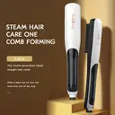 Sunluxy KD880 Steam Hair Straightener Comb, Spray Hydration One Comb Styling, PTC Heating Uniform Hair Care, Steam Import Water Locking and Frizz Resistance, Home Fast Styling Hair Straightening Iron image 1