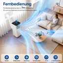【Sommer-Aktion】Humhold 9000 BTU Tragbarer Klimaventilator, 2,6 kW 3-in-1 Klimaanlage für Räume bis zu 30 m², mit Kühlen, Entfeuchten & Ventilator-Modus, Leiser Schlafmodus, 24-Stunden-Timer, Inklusive Fenster-Set image 2
