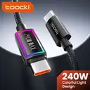 toocki USB C to USB C Cable,6.6ft 240W C to C Cable Fast Charging Type C Charger Fast Charging USBC to USBC Cable for iPhone 17 16 15 Pro Max iPad MacBook Pro Samsung S25 image 0