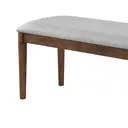 Dining Bench Orlando Walnut/Grey image 3