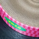 ZEZE Retro Heart Shaped Cat Scratcher Bed, Scratch Resistant, 2 in 1 Claw Grinding & Rest Bed image 2