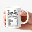 Alphynix 1 Cadeau d'appréciation enseignant 33cl, Tasse à boire Nutrition Facts professeur, meilleur cadeau merci pour enseignants, professeurs, mentors, fin d'année, cadeau de Noël,Le cadeau de la saint-valentin, cadeau d’anniversaire image 2