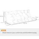 Outsunny Coussin de banc matelas assise dossier pour banc de jardin coussin balancelle canapé 3 places grand confort 150 x 98 x 8 cm bleu image 2