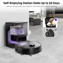 monsga MS1 MAX robot aspirateur-laveur, 5000 Pa, station d’auto-vidage 3,5 L, navigation LiDAR, autonomie jusqu’à 180 min, contrôle via application/télécommande/voix, pour sols durs et tapis image 5