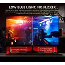 Gawfolk Moniteur incurvé 24,5 pouces 1K Full HD, Taux de rafraîchissement 100 Hz, Temps de réponse 1 ms (MPRT), Courbure 3000R, Haut-parleurs intégrés, AMD FreeSync, Protection oculaire, Antireflet, Faible latence d’entrée, HDMI, Support VESA 75 x 75 mm, Noir image 5