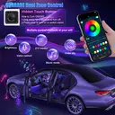 Dreamcolor Acrylic Interior Car LED Strip Light with Wireless APP, RGB 22 in 1 with 175 inches 593 LEDs Fiber Optic Ambient Lighting Kits, 16 Million Colors Sound Active Function Car Neon Lights image 6