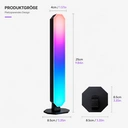 LED-Lichtleiste, RGB-Lichtleiste mit App und Fernbedienung, Musiksynchronisation, Timer, intelligente USB-Stromversorgung, Stimmungsbeleuchtung, 25 cm image 8