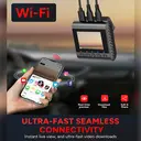 SJCAM M60S Caméra embarquée 3 canaux avec enregistrement 4K avant 2K arrière 1080P capteur IMX335 WDR H.265 image 3