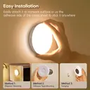 Homelist Lot de 6 spots LED RGB avec détecteur de mouvement, avec télécommande, lampe de chevet LED sans fil et rechargeable, pour murs, escaliers, cuisine, placards, sous meuble, armoires image 6