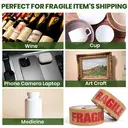 TAPEBEAR Lot de 3 rubans adhésifs avec imprimé ''Fragile'' en papier kraft - 50 mm x 5 m image 2