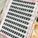 MeoMagic - Extensions de cils prégelées (pince à épiler non incluse) - 10 lignes - 120 pièces - F14 image 1