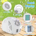 Portable Handheld Automatic Bubble Maker - White, Electric Bubble Maker, Easy to Use/Handle, LED Lights for Party/Outdoor Fun, Gift/Christmas Surprise image 5