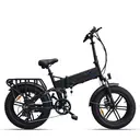 ENGWE-ENGINE X folding E-bike, 250W motor, 20x4.0 inch fat tire E-Mountain bike, adult electric bicycle,ebike ENGINE X(black) image 1