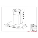 Belling COOKCENTRE CHIM 100T BLK 100cm Chimney Cooker Hood, Ducted & Recirculation image 5