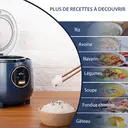 Bear Cuiseur à riz 1,2 L, 200-238 W, pour 1 à 2 personnes, maintien au chaud automatique, cuve intérieure antiadhésive 1,2 L, conception à bouton unique image 9