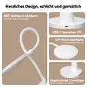 Yeelight Leselampe für den Schreibtisch RG0, blaulichtsicher, stufenloses Dimmen, 3‑CCT‑Temperatur, Touch‑Bedienung, USB‑C‑Anschluss, ABS+PC, YLYTD-0034, Neu-Jahr-Sonderangebot, Top-Geschenk-Auswahl image 4