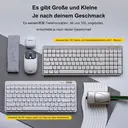 Lofree Lite84 Bürotastatur – 84 Tasten, 75% Layout, Tri-Mode-Anschluss (Bluetooth 5.4 / 2,4G / kabelgebunden), flache lineare Schalter, 2000-mAh-Akku, Volumenroller, Weiß, OE921 image 5