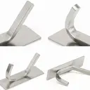 JORDAN&JUDY No-Drill Strong Adhesive Hooks, 6-Pack, Stainless Steel, Damage-Free, Over-Door Storage, Silver image 3