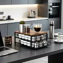 SRD Porte-capsules de café à 2 niveaux - Noir image 1